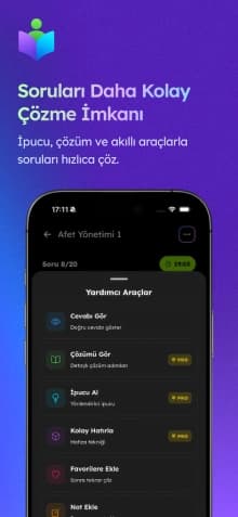 AÖF Plus Anlık Yardım Özellikleri